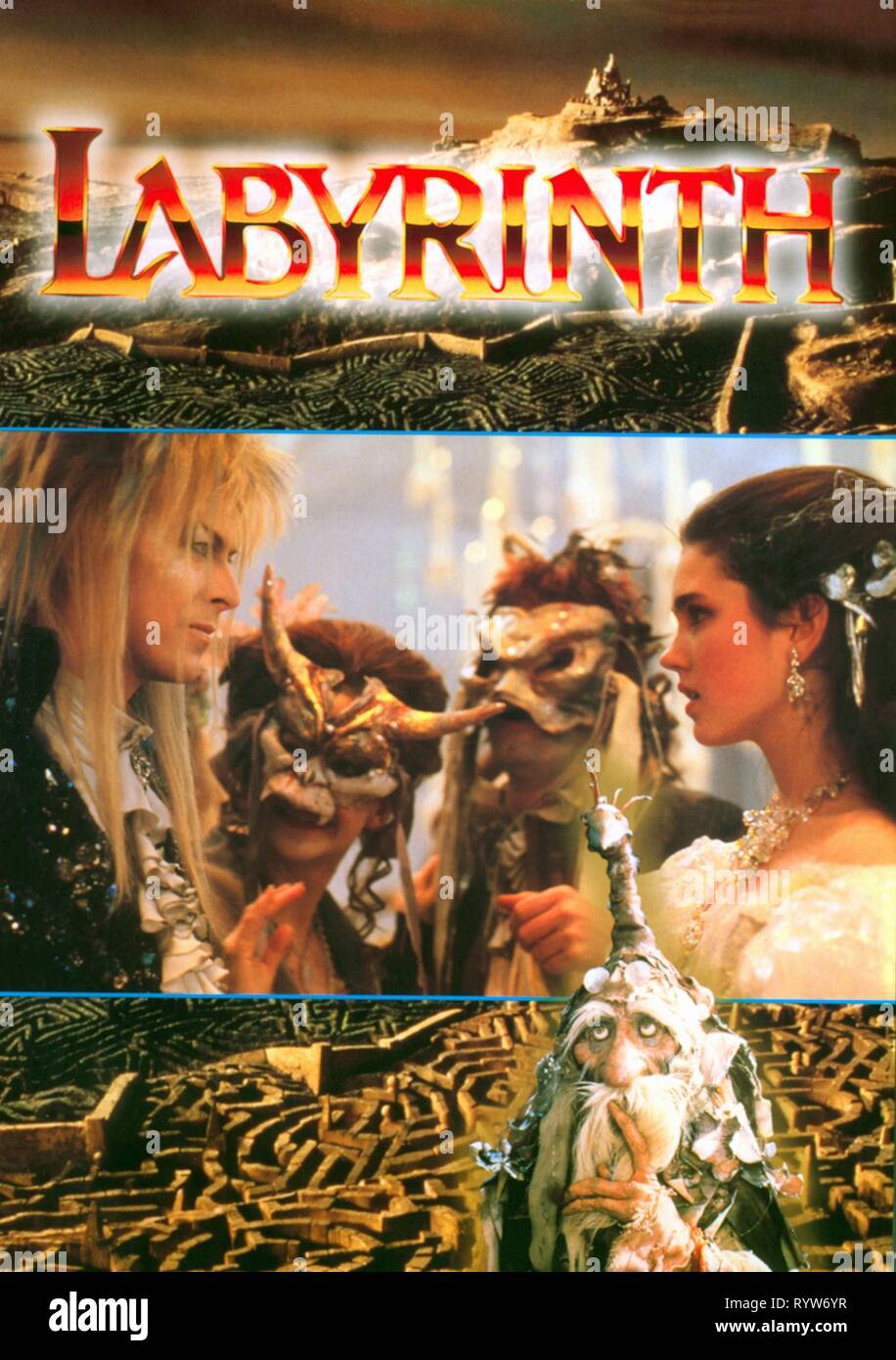 Labyrinthe Year 1986 Uk Usa Director Jim Henson David Bowie Jennifer Connelly Poster Du Film Jim Henson Productions Stock Photo Alamy