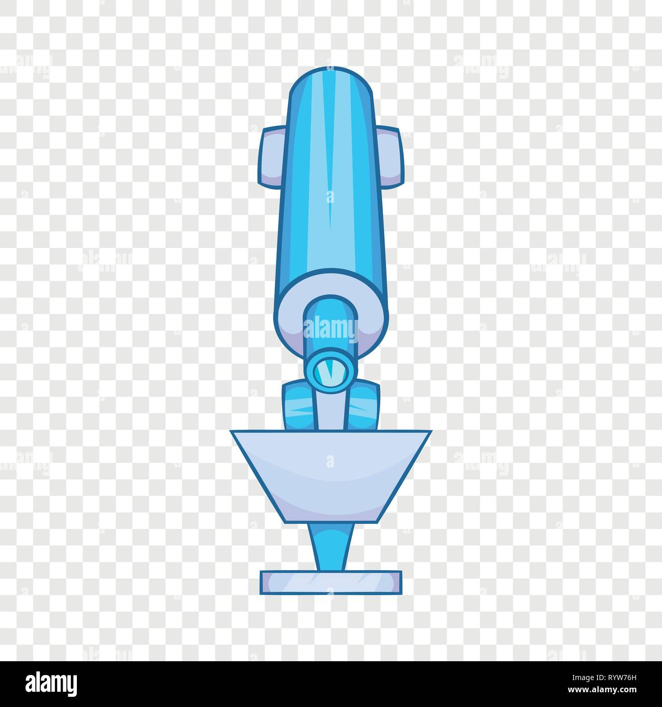 Microscope icon in cartoon style Stock Vector Image & Art - Alamy