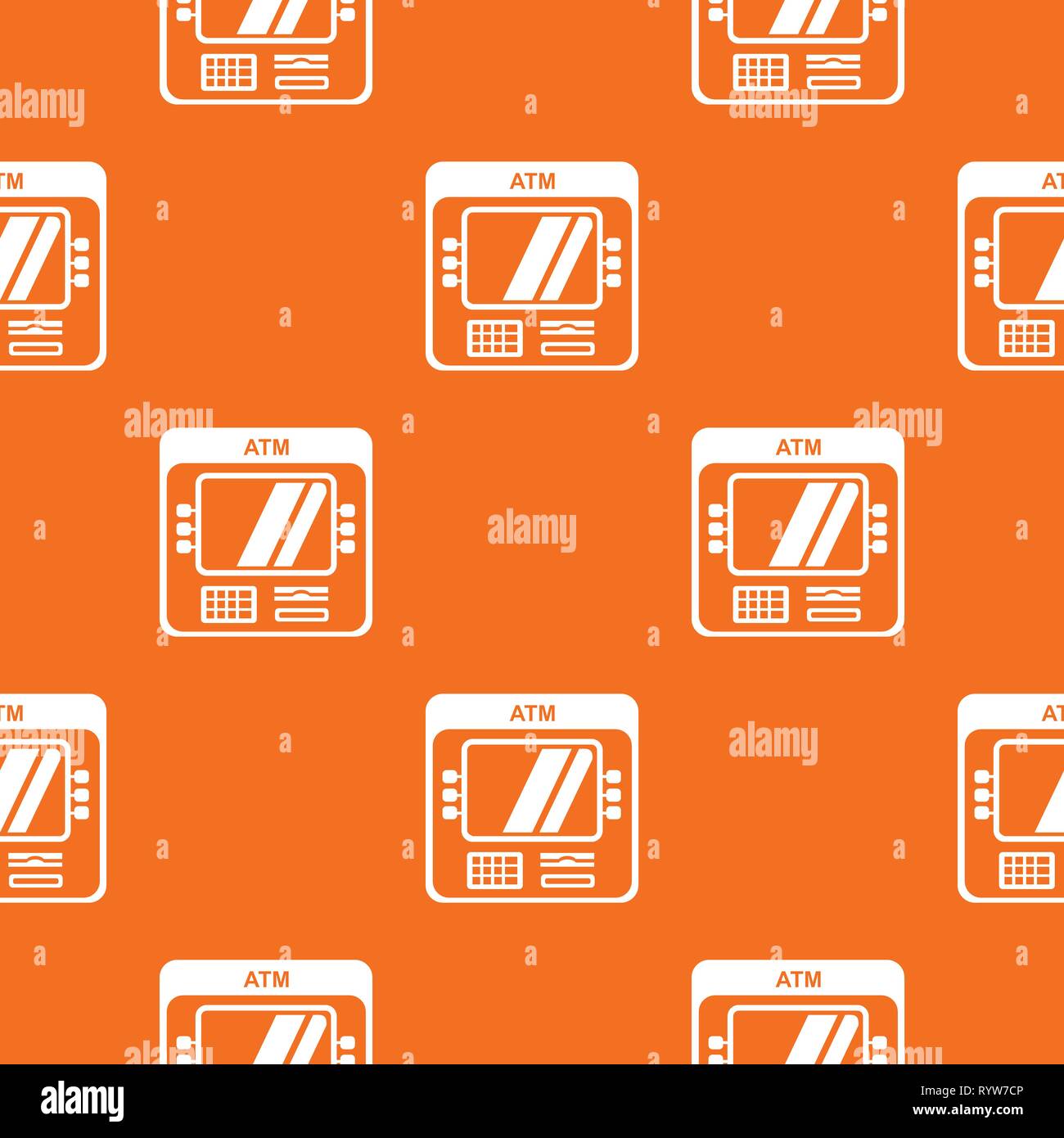 Computer pattern vector orange Stock Vector
