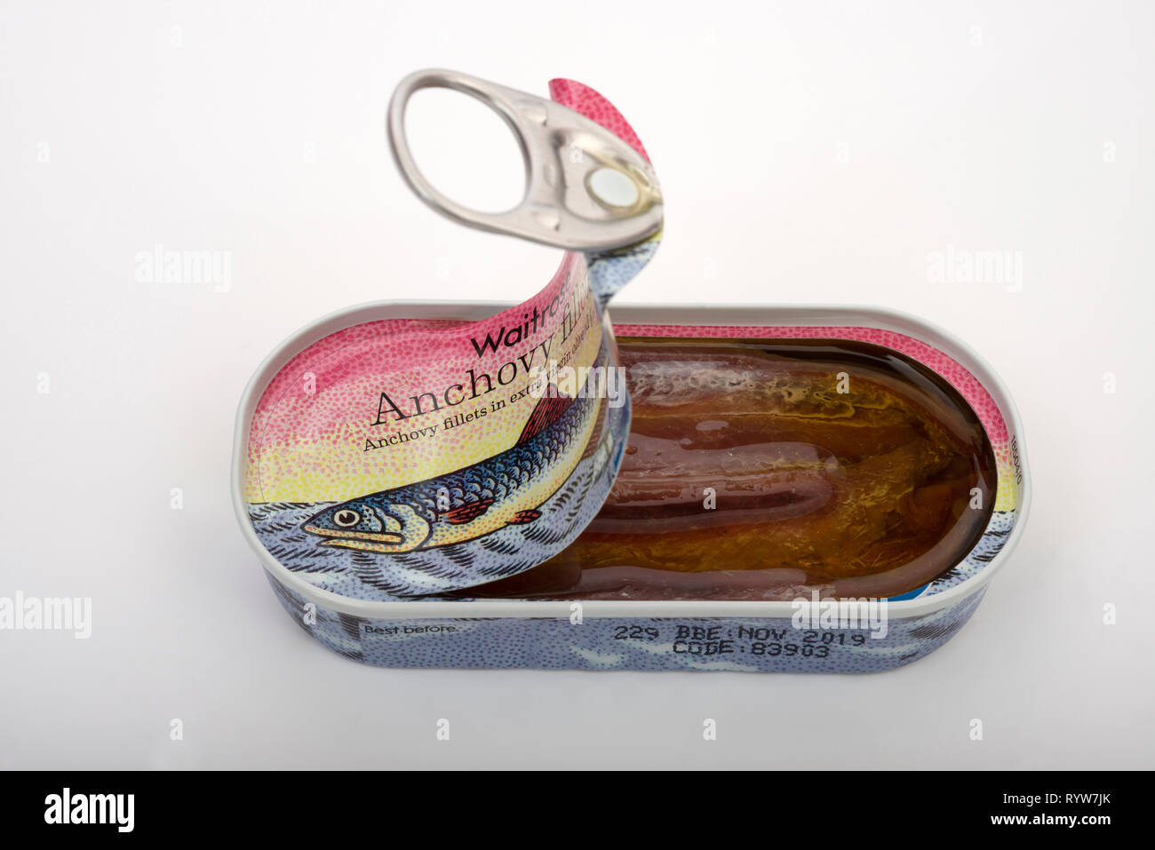 Waitrose anchovy fillets Stock Photo Alamy
