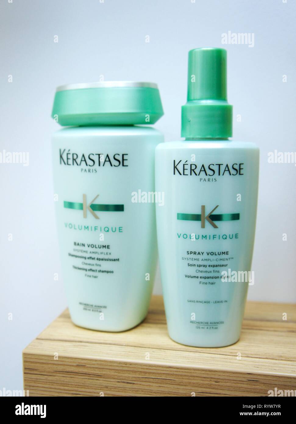 French luxury cosmetics for body, hair and face care. professional makeup  loreal kerastase Stock Photo - Alamy