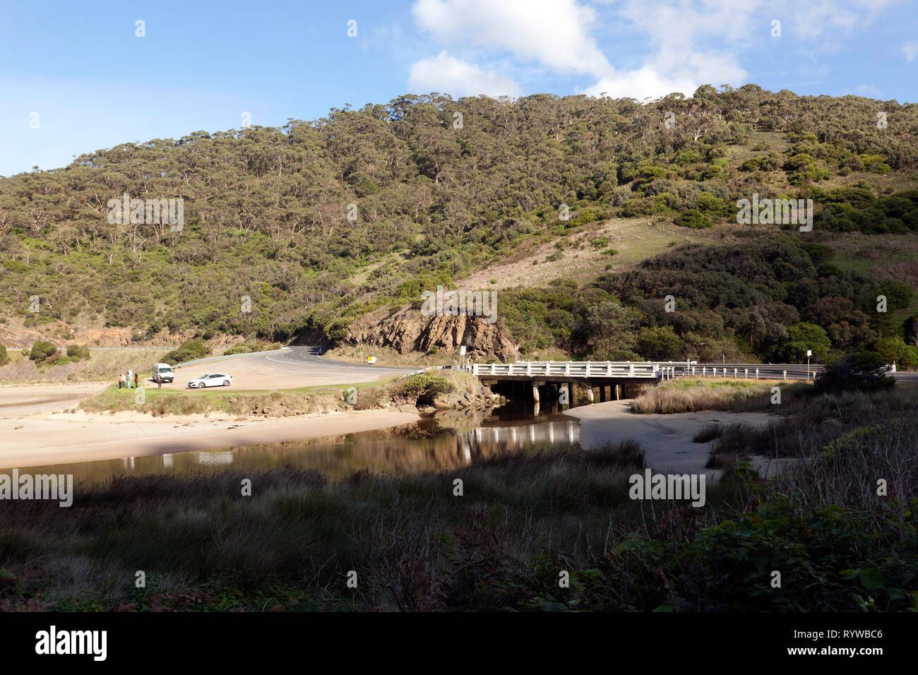 Great Ocean Road, Bridge over the St George River, near Lorne, Victoria ...