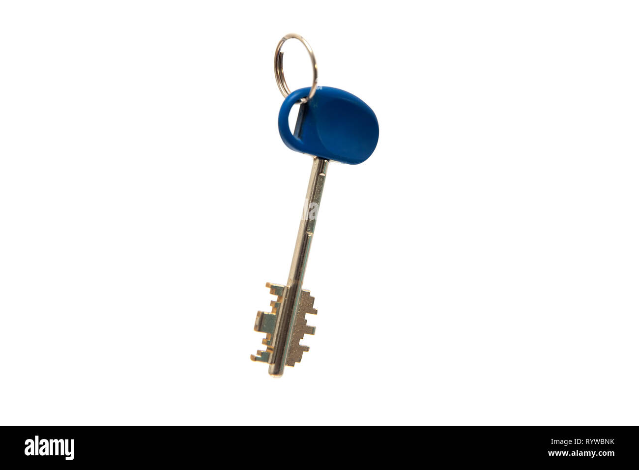 Door key isolated on the white background Stock Photo - Alamy