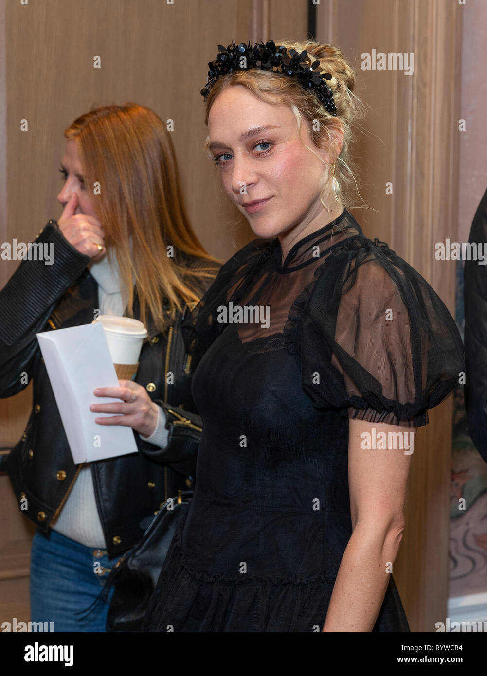 Chloe Sevigny wearing dress by Simone Rocha attends the premiere of Hulu's 'The  Act' at The Whitby Hotel (Photo by Lev Radin/Pacific Press Stock Photo -  Alamy