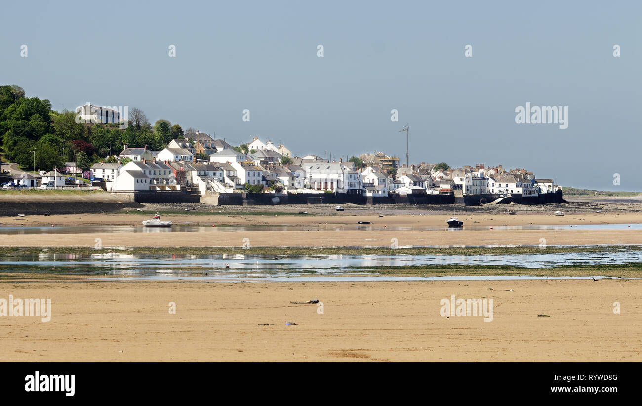 North Devon seaside town of Appledore viewed from Instow Stock Photo