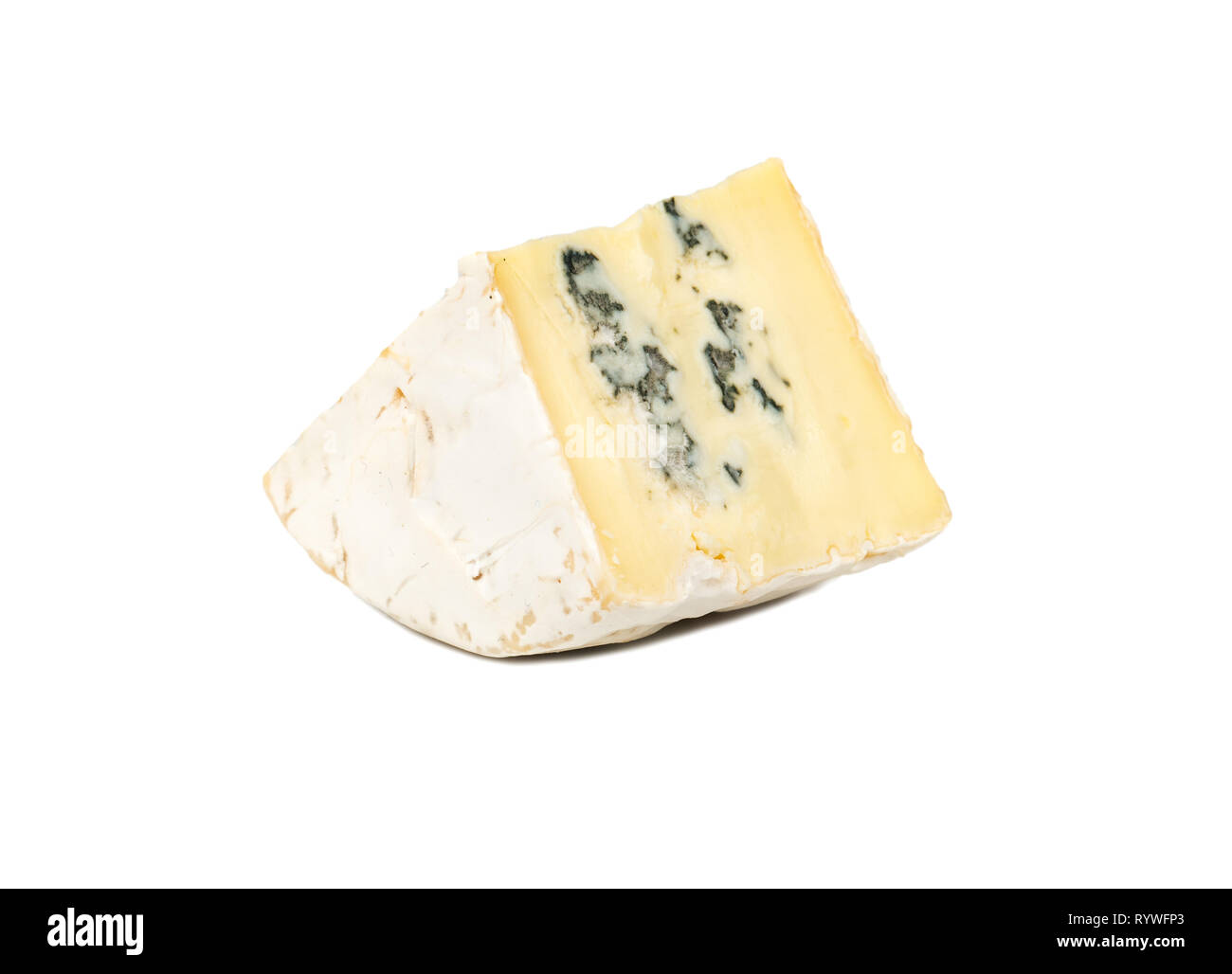 Slice Of Brie Cheese With Mold On White Background Stock Photo Alamy