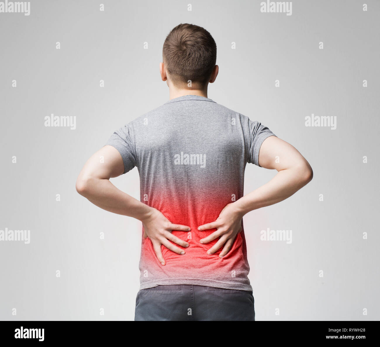 Back view man hands behind his hi-res stock photography and images - Alamy