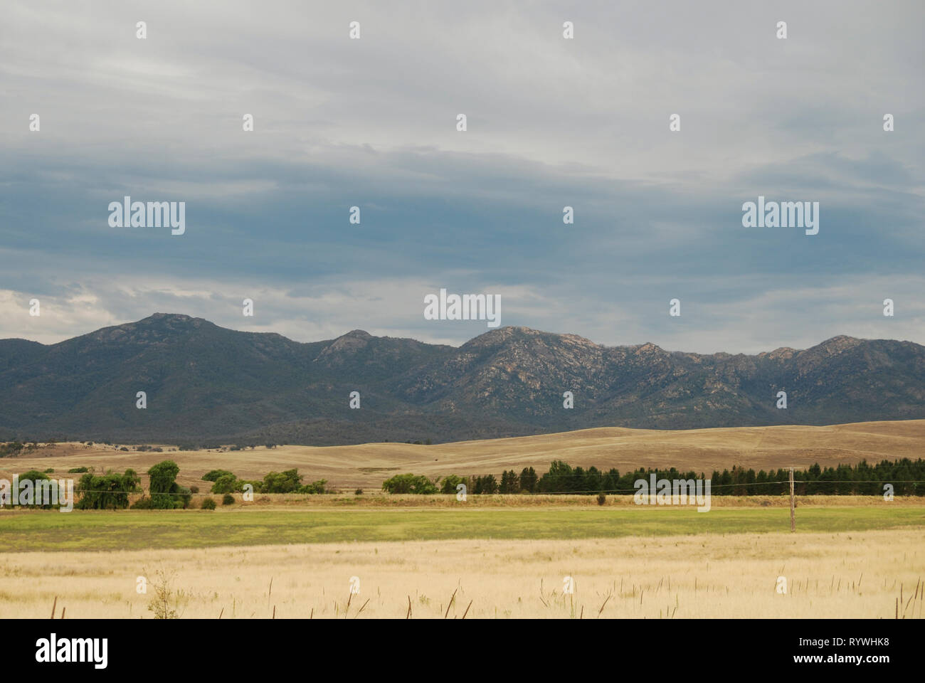 Royalla, New South Wales, Australia. 12th Jan, 2013. Australian landscape Stock Photo