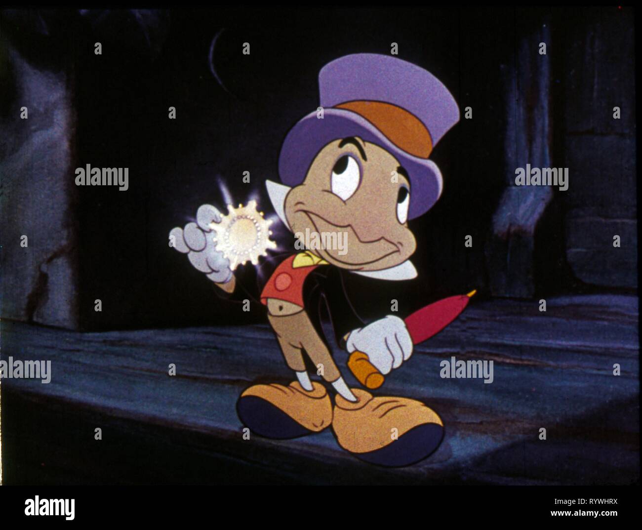 JIMINY CRICKET, PINOCCHIO, 1940 Stock Photo