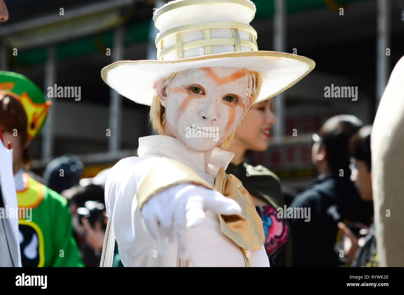 Cosplayers at an event in Osaka, Japan, in March 2019. Stock Photo