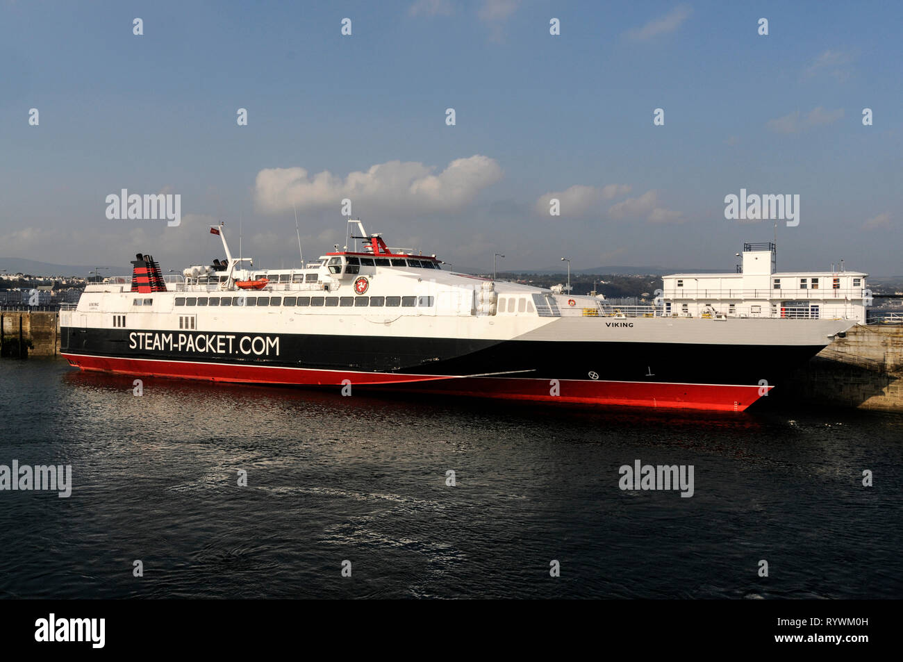 A passenger, freight and vehicle ferry of the Isle of Man Steampacket