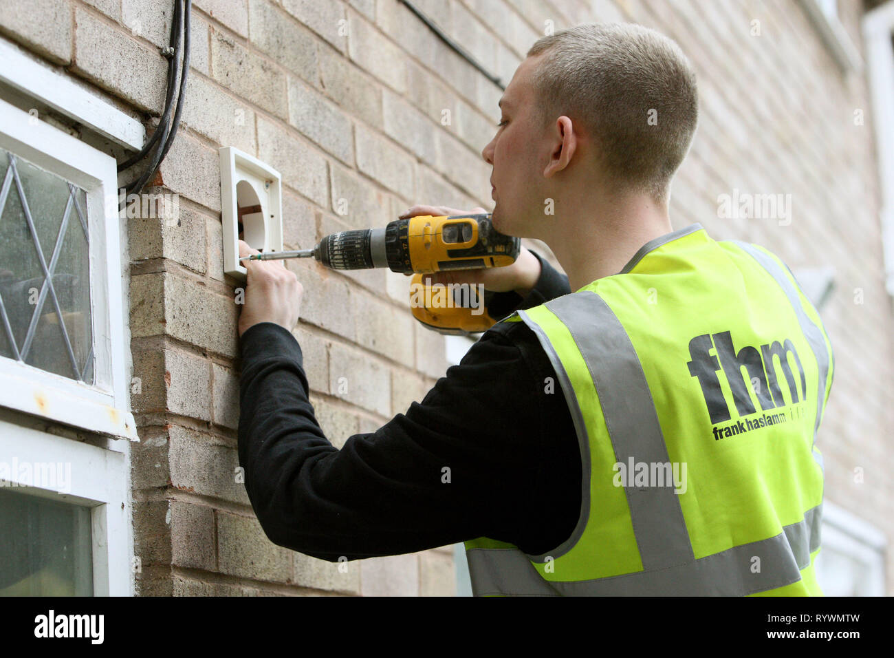 Apprentice electrician working towards his 2330 City and Guilds