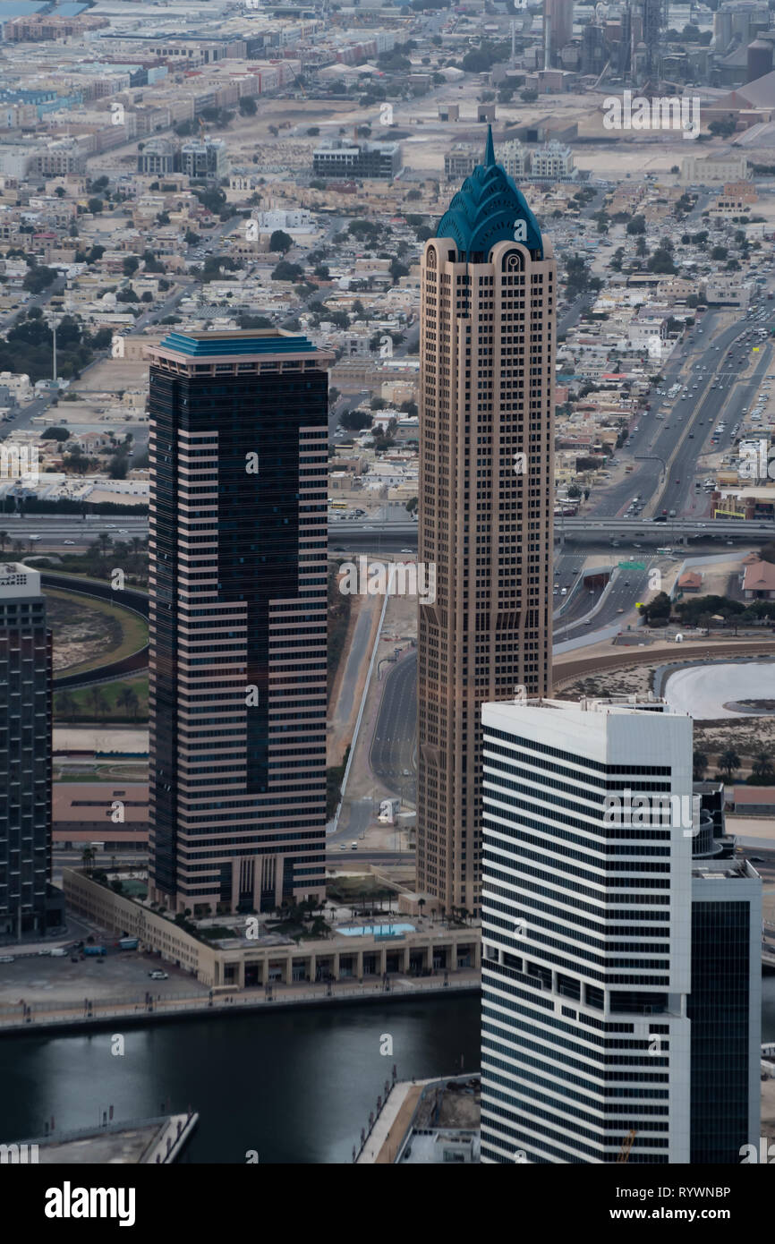 Spectacular aerial view of downtown Dubai Stock Photo - Alamy