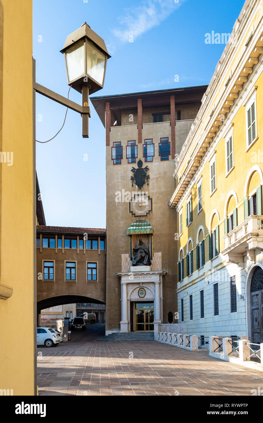 BERGAMO, ITALY - FEBRUARY 25, 2019: patio of seminary Seminario Vescovile  di Bergamo Giovanni XXII on street Via Arena in Upper Town (Citta Alta) of  B Stock Photo - Alamy