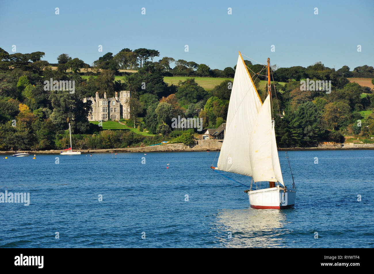 Falmouth Work Boat designed for dredging the native oysters in the Fal