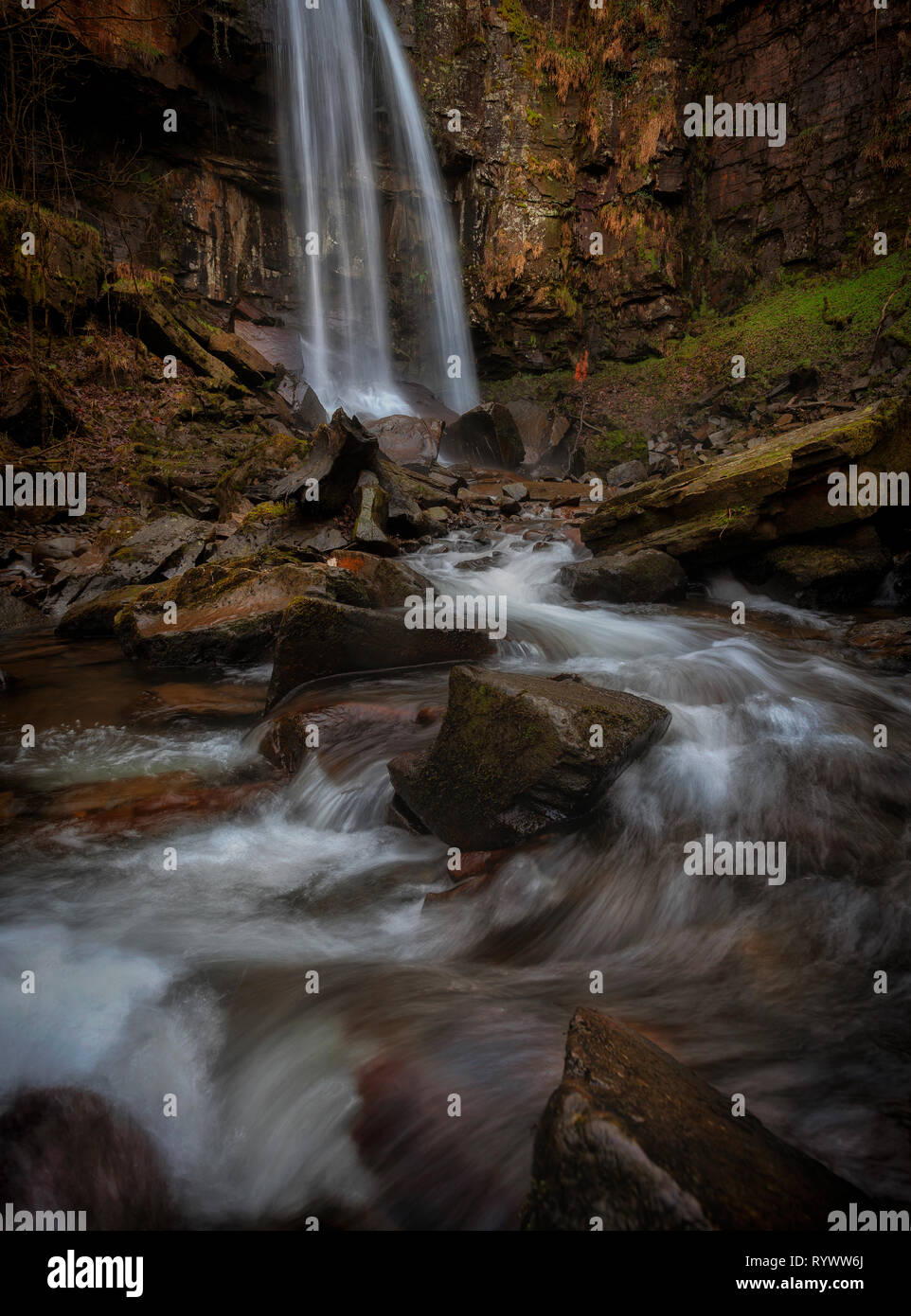 Melincourt riverbed Stock Photo