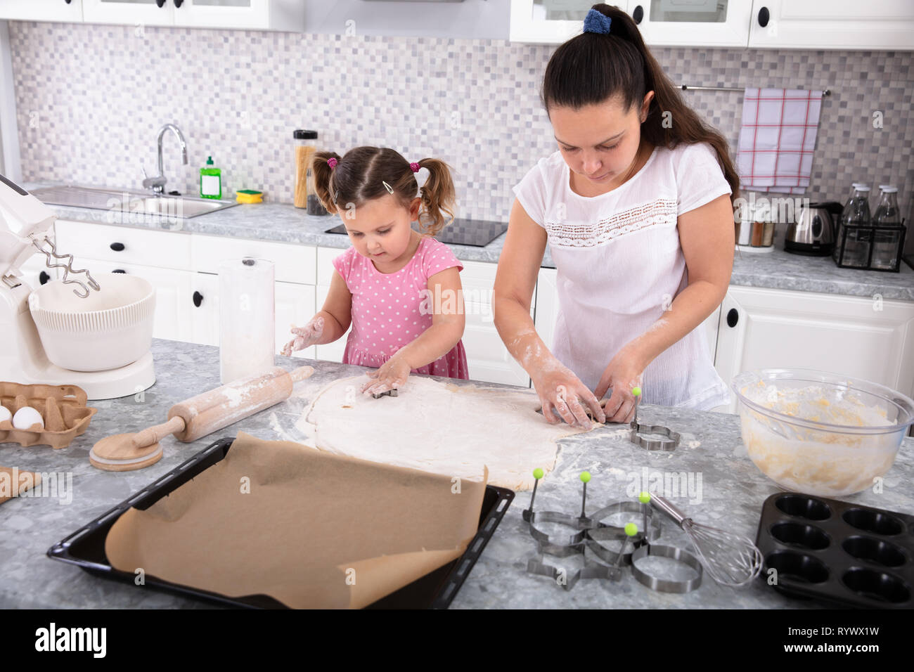 Mother Daughter Press High Resolution Stock Photography And Images Alamy