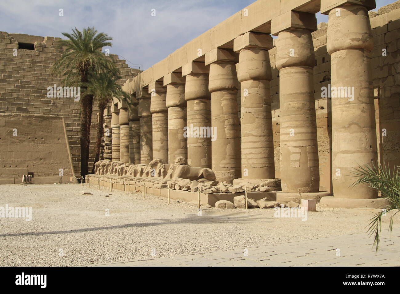Precinct of Amun-Re, Karnak Temple Complex, Luxor, Egypt Stock Photo