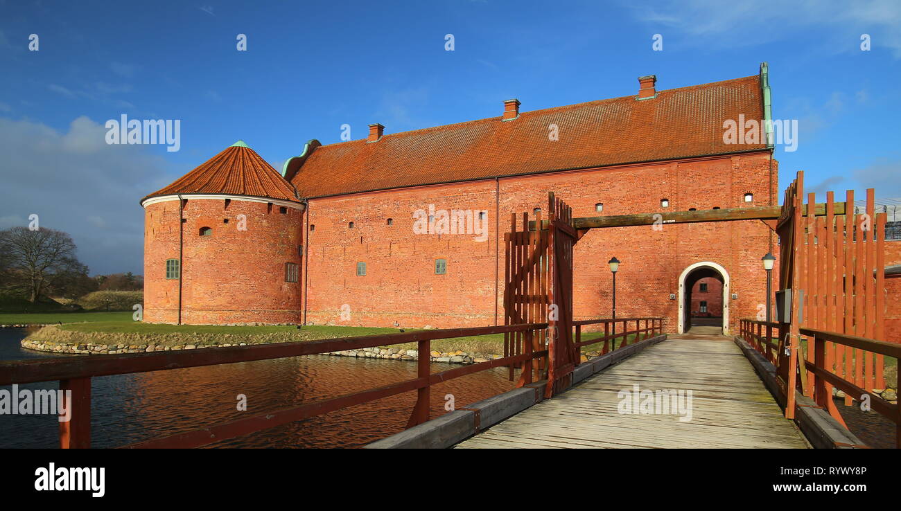 Historic landmark Landskrona Citadel in Scania, Sweden. Stock Photo