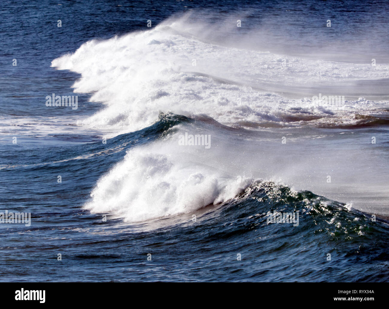 Big Surf, Great Ocean Road, Australia Stock Photo