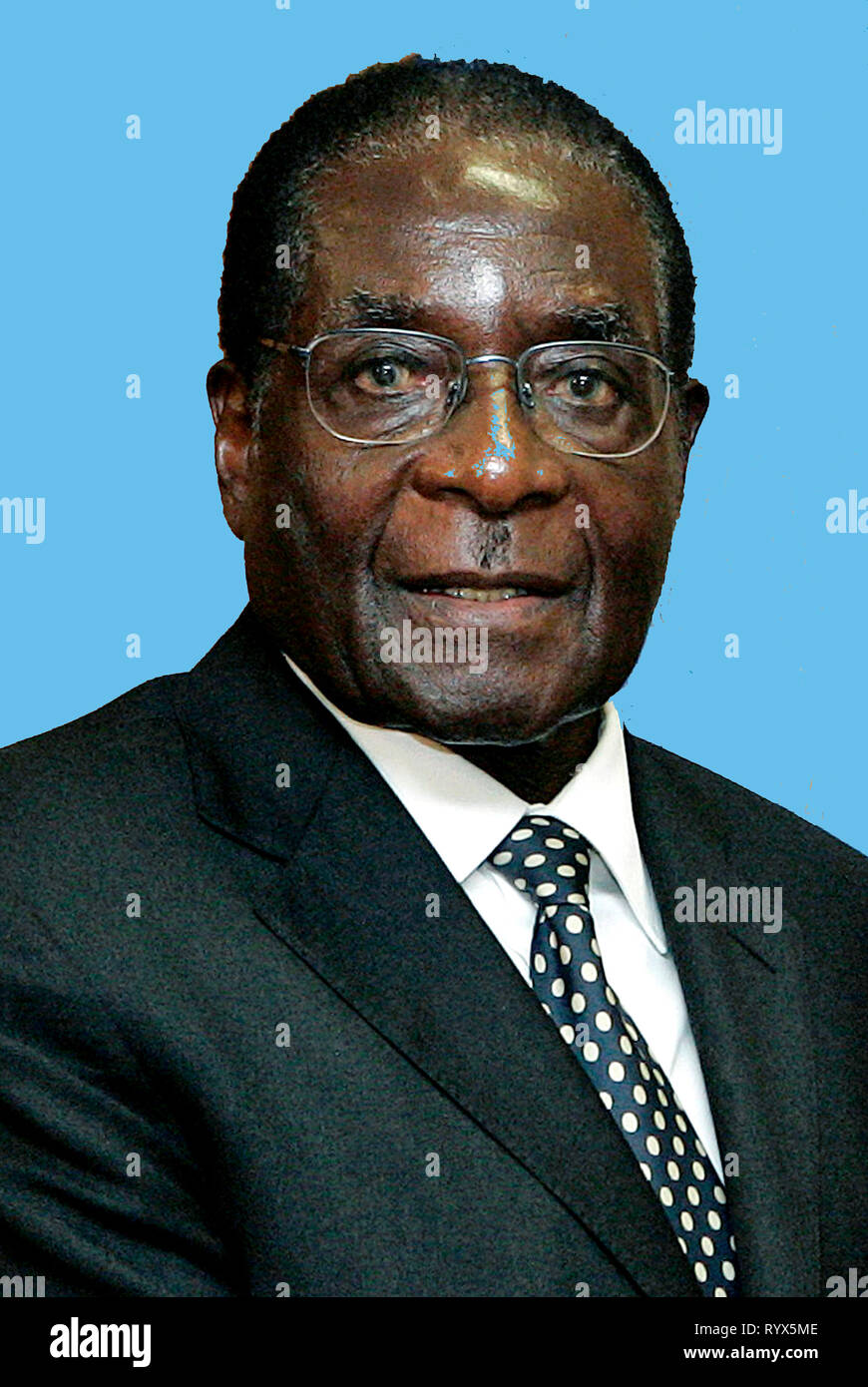 Robert Mugabe - *21.02.1924: President of Zimbabwe from 1987 to 2017. Photo from 15.09.2007. Stock Photo