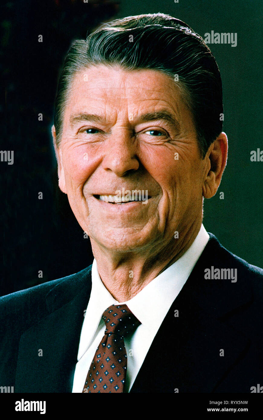 Ronald Reagan - *06.02.1911 - 05.06.2004 - 40th President of the United States of America. Stock Photo