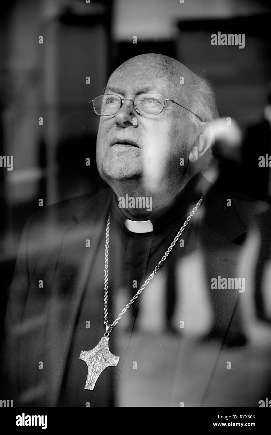 Former Belgian archbishop and cardinal of the Roman Catholic Church, Godfried Danneels (Mechelen, 10/03/2015) Stock Photo