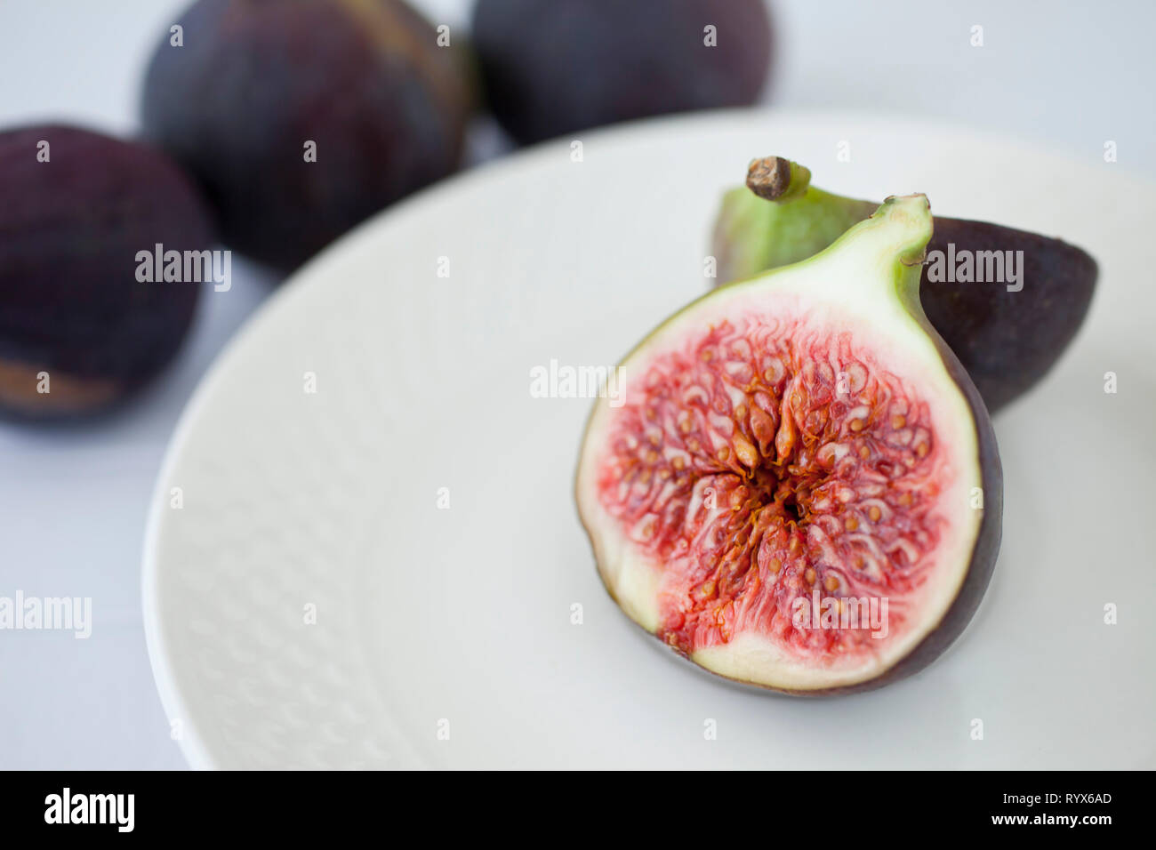 fresh figs - healthy diet Stock Photo