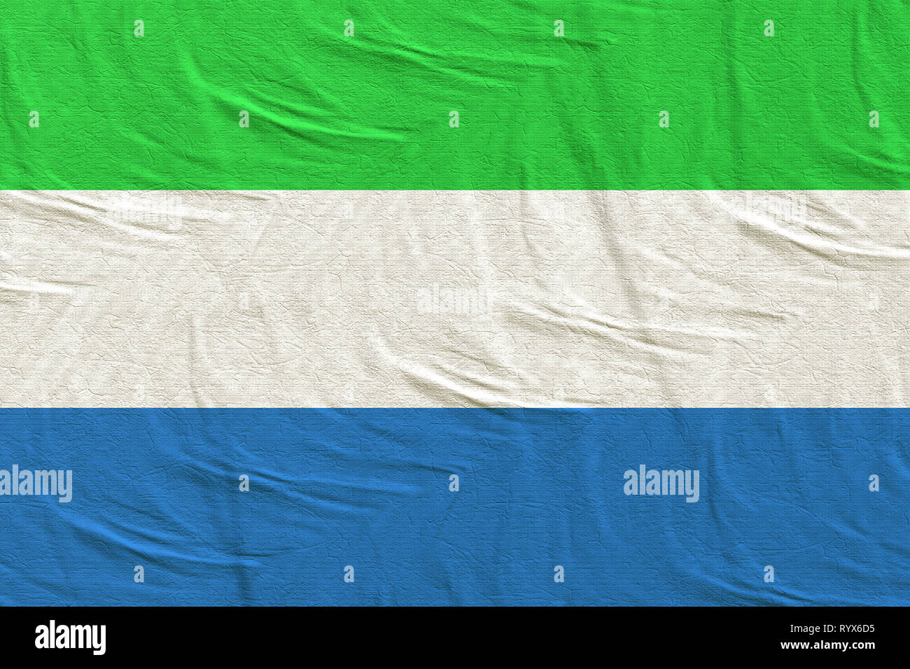 3d rendering of an old Republic of Sierra Leone flag Stock Photo - Alamy
