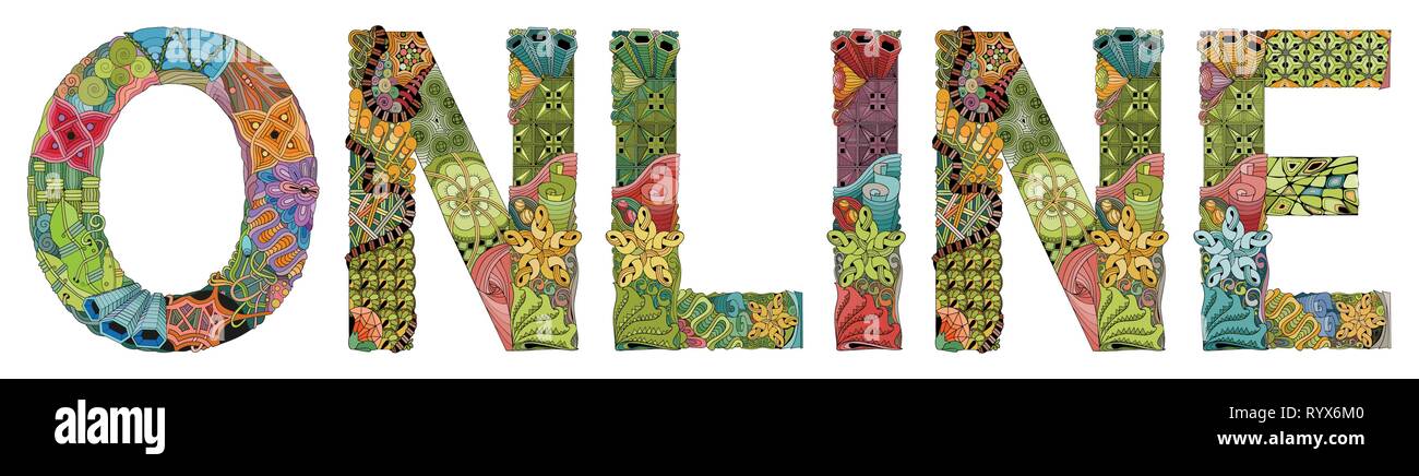 Hand Painted Art Design Hand Drawn Illustration Word Online For T