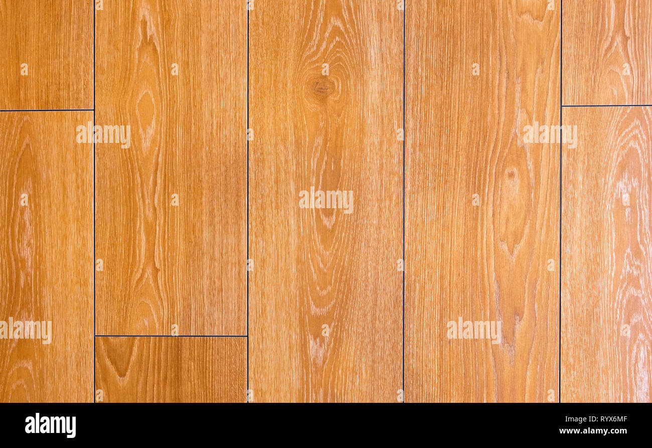 tiles with wooden texture -  tiled floor, plank floor Stock Photo