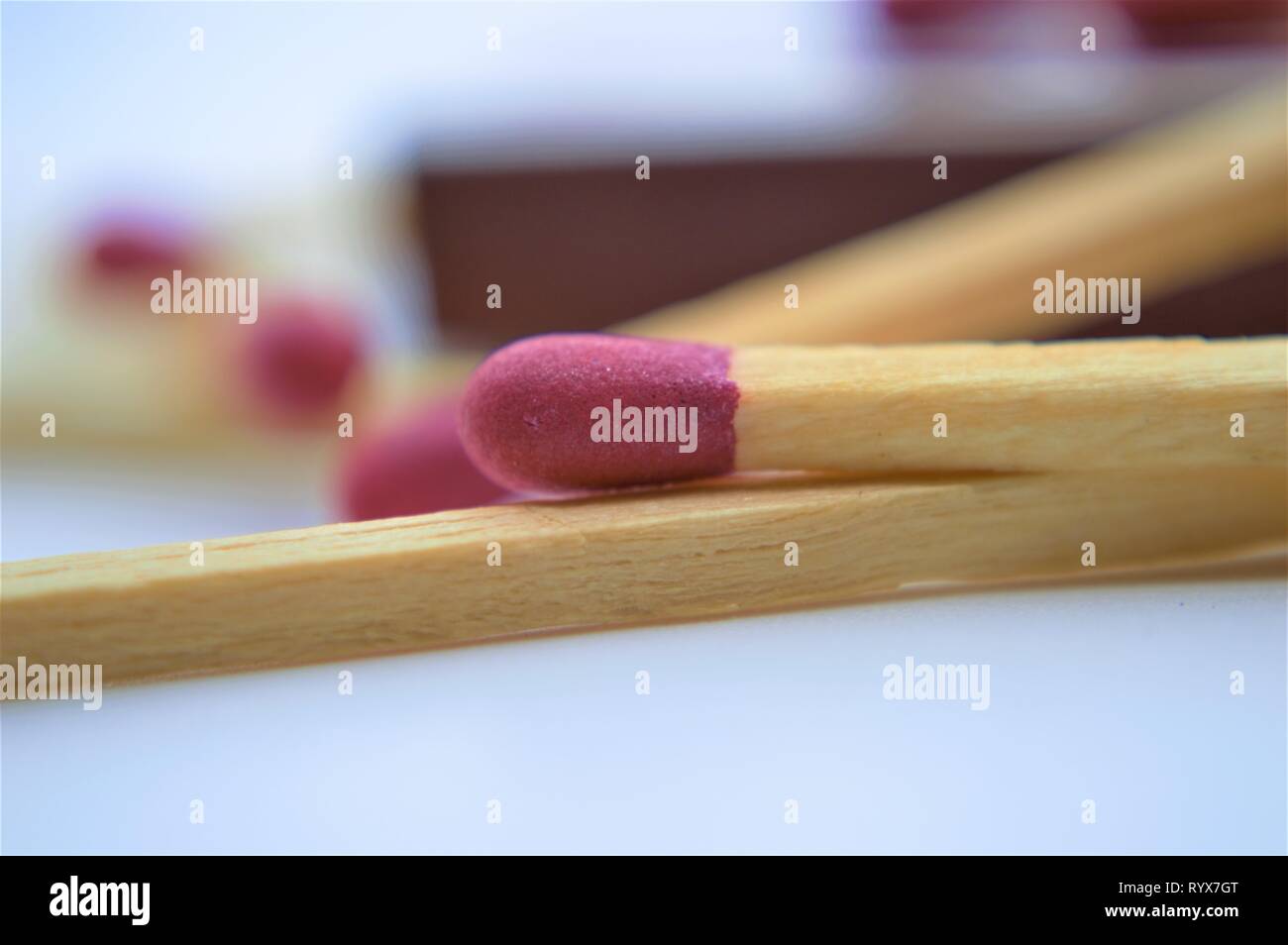 wooden fire matches sulfur Stock Photo Alamy