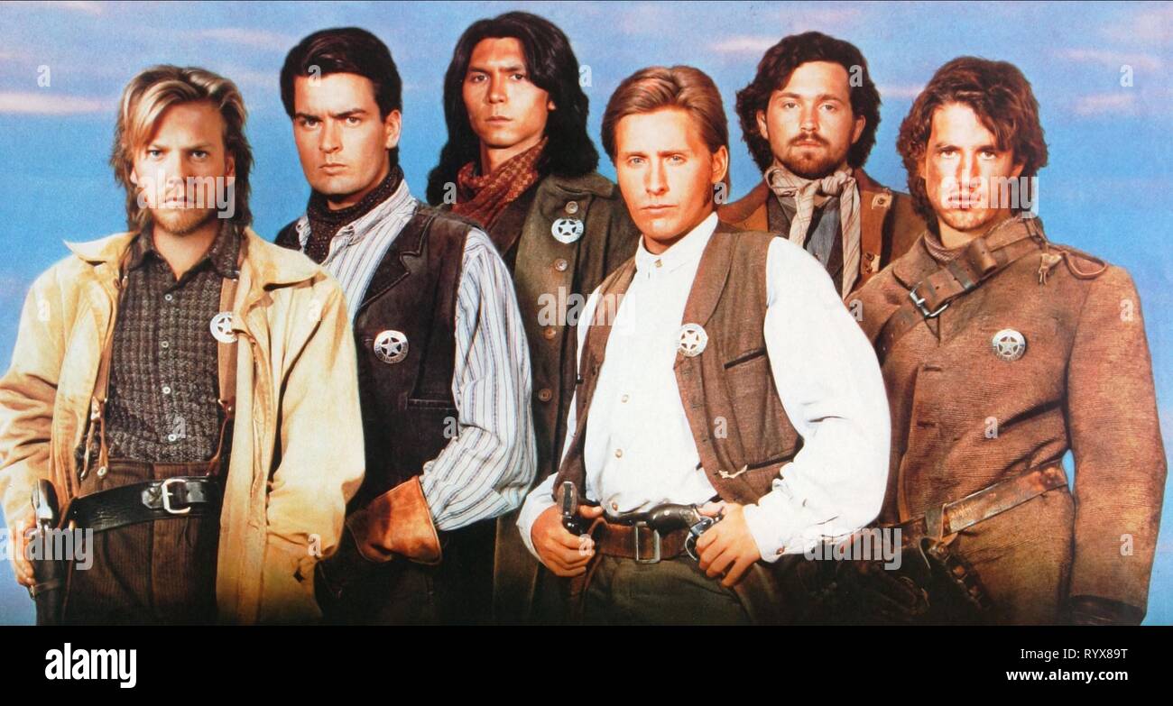 KIEFER SUTHERLAND, CHARLIE SHEEN, LOU DIAMOND PHILLIPS, EMILIO ESTEVEZ