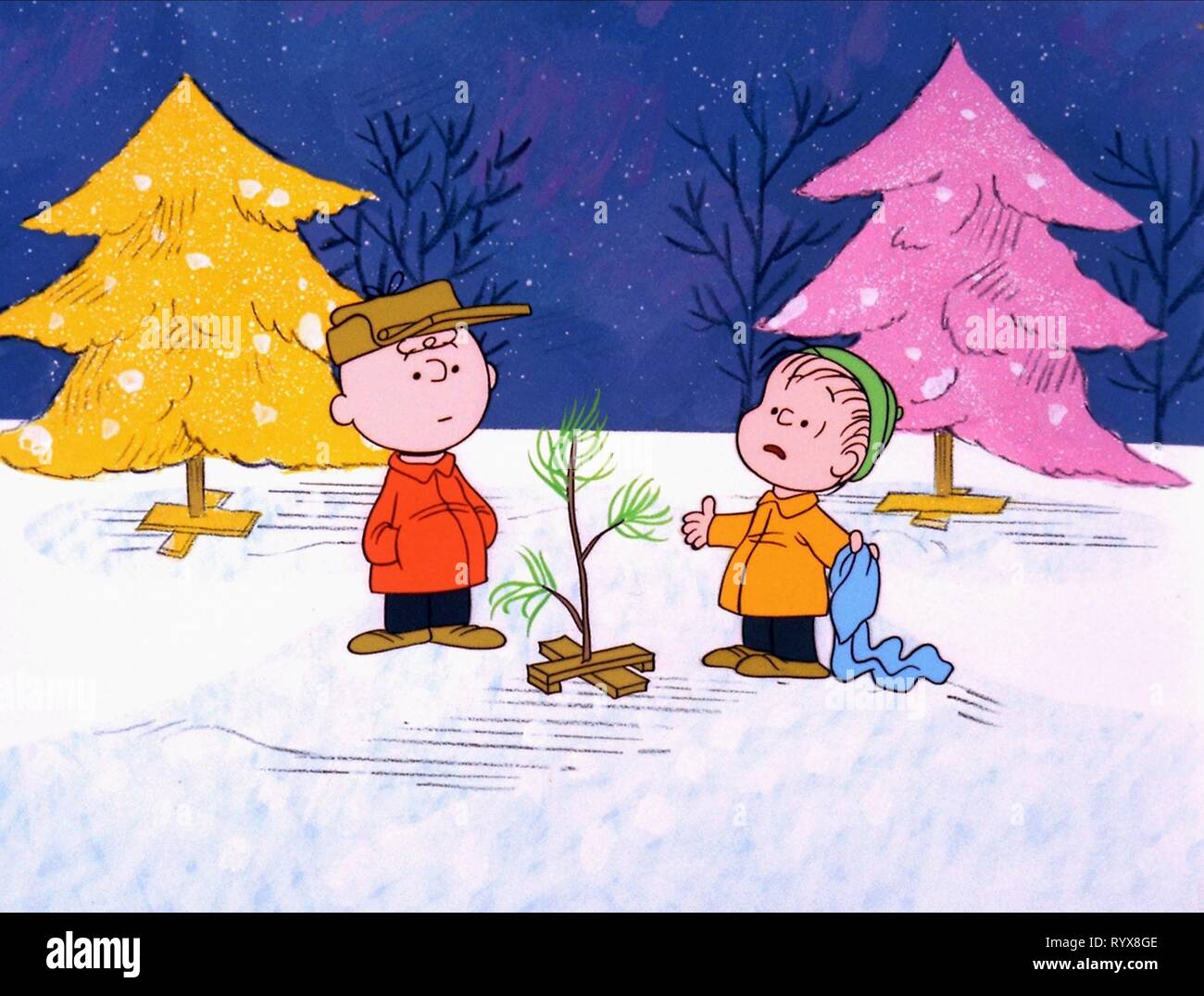 HWC Trading Poster A Charlie Brown Christmas (1965) – Stampato E Firmato, Incorniciato A3, Regalo Per Collezionisti