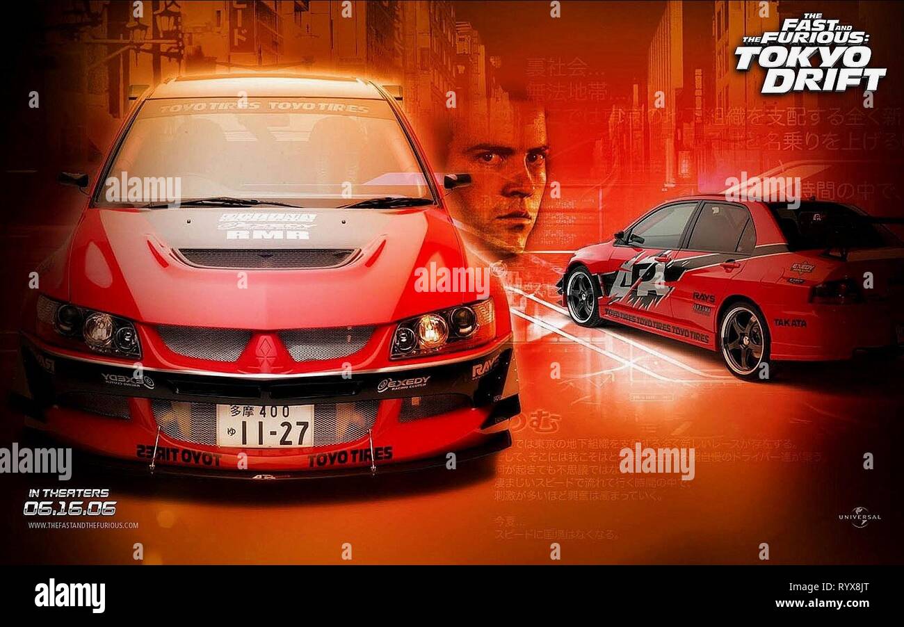 Movie Poster The Fast And The Furious Tokyo Drift 06 Stock Photo Alamy
