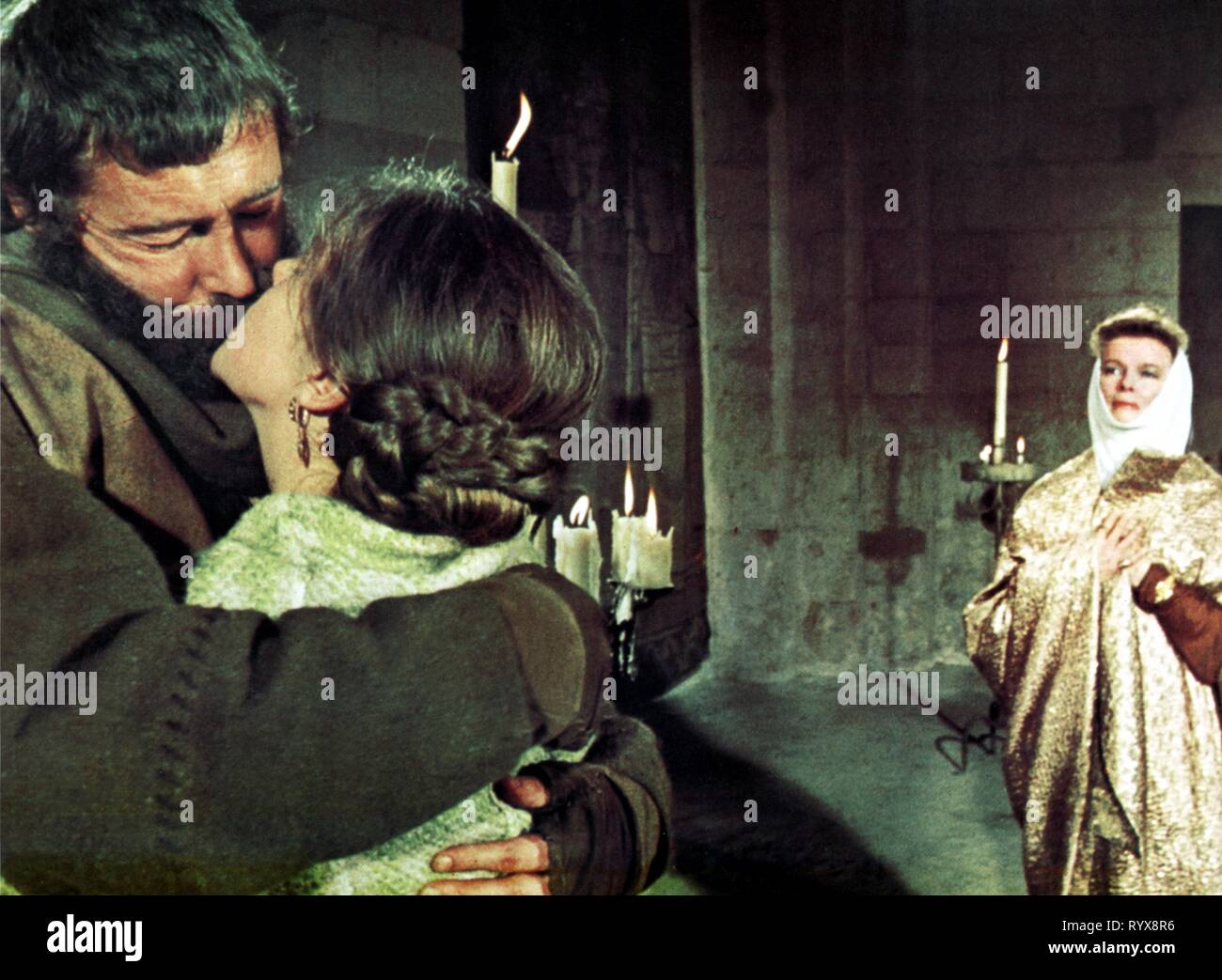 O'TOOLE,MERROW,HEPBURN, THE LION IN WINTER, 1968 Stock Photo