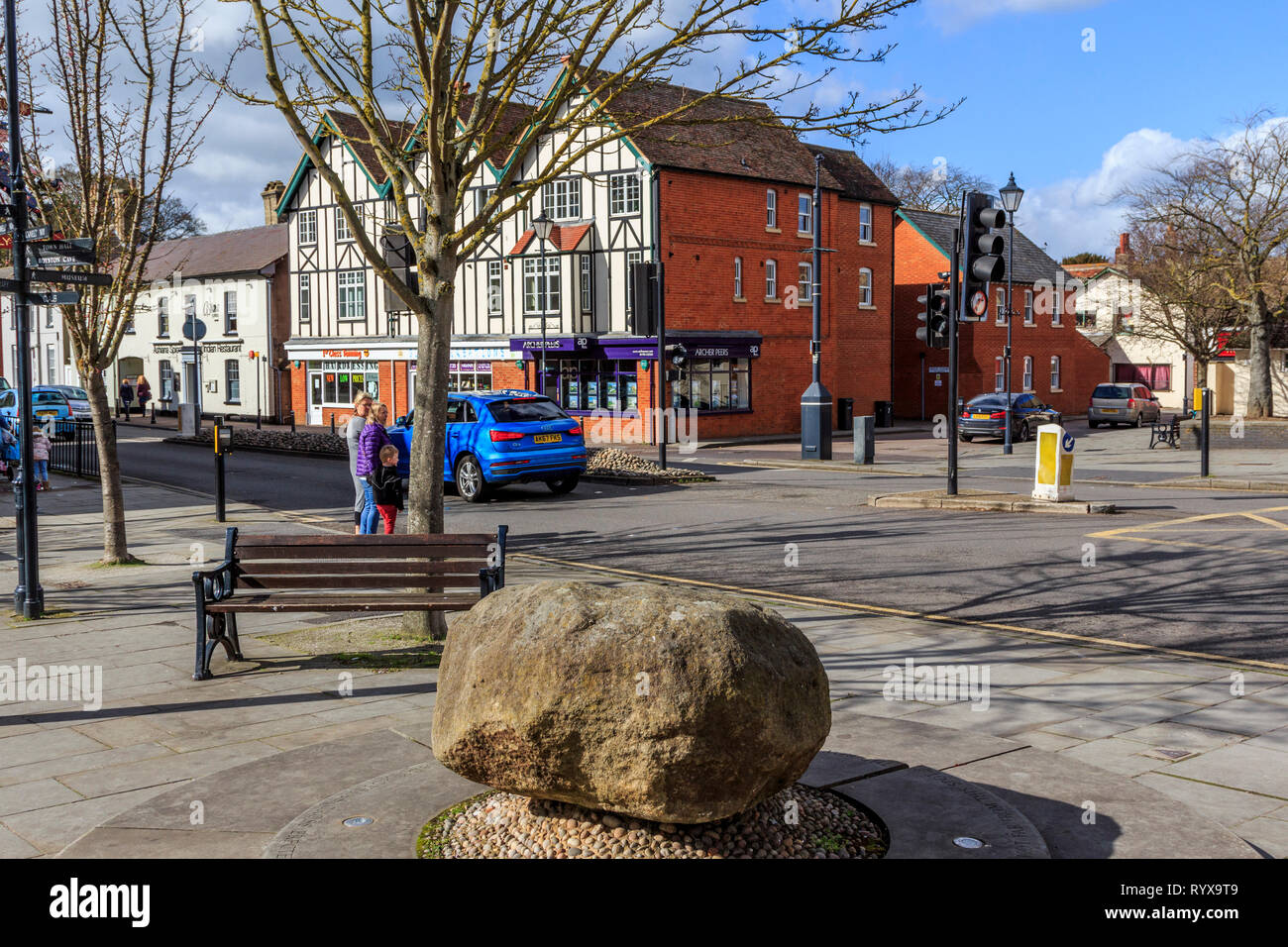 royston village , town centre, high street, hertfordshire, england, uk gb Stock Photo