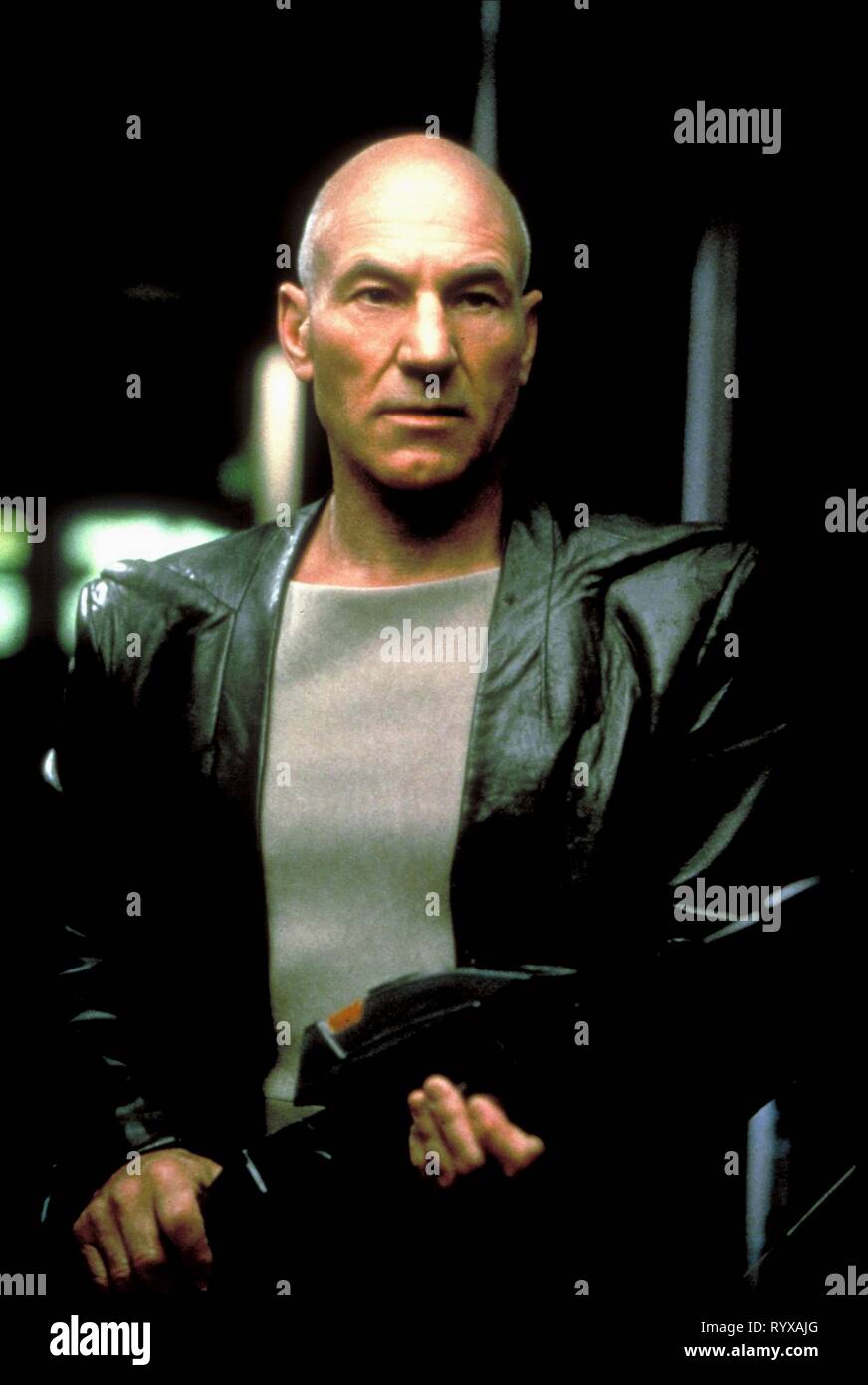 Patrick Stewart Star Trek Insurrection 1998 Stock Photo Alamy