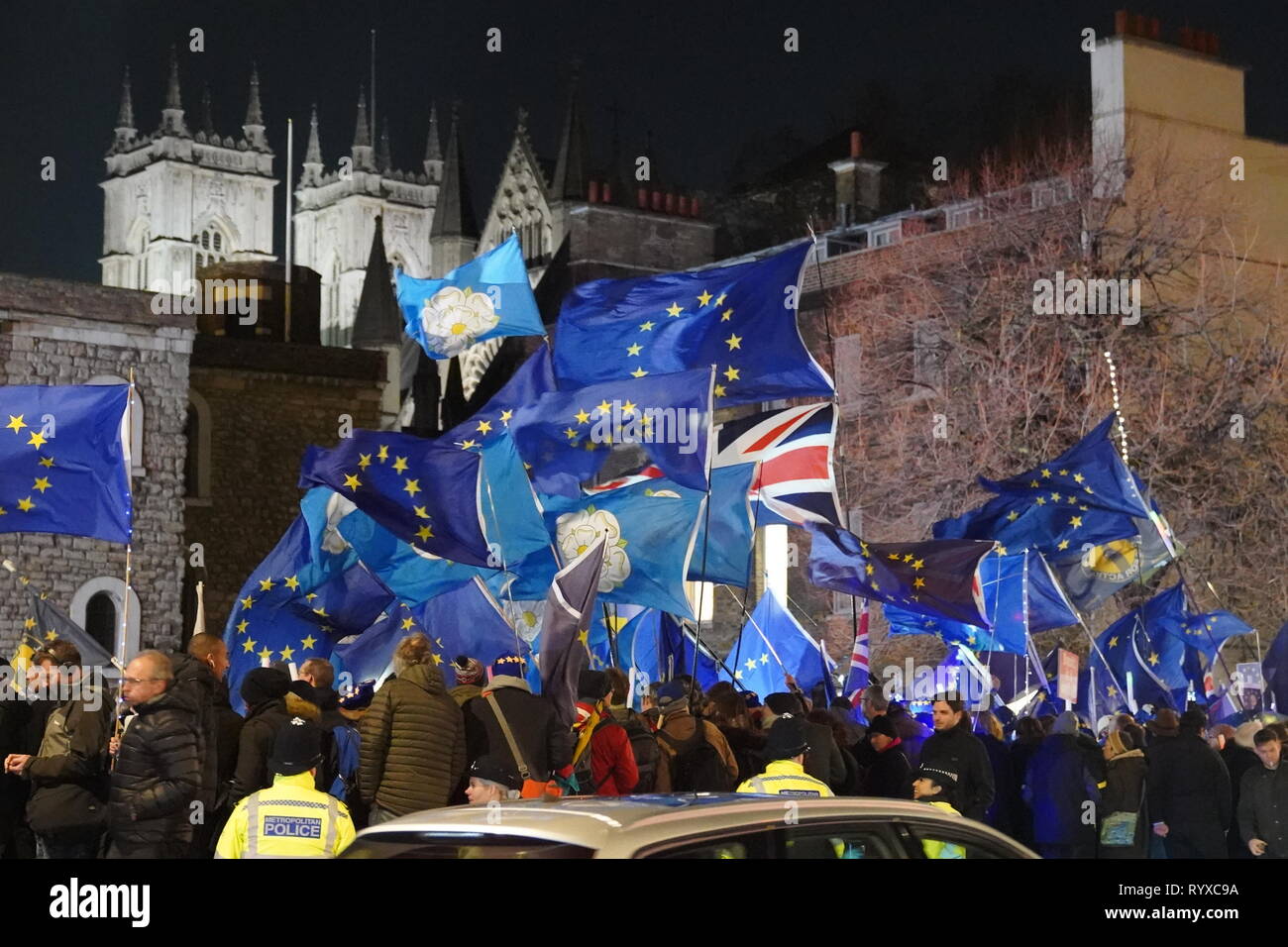 Brexit protest, 12th March 2019 Stock Photo
