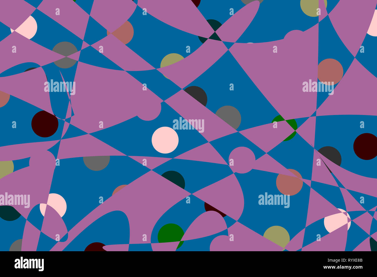 Abstract background with shapes and a circles. Illustration Stock Photo ...