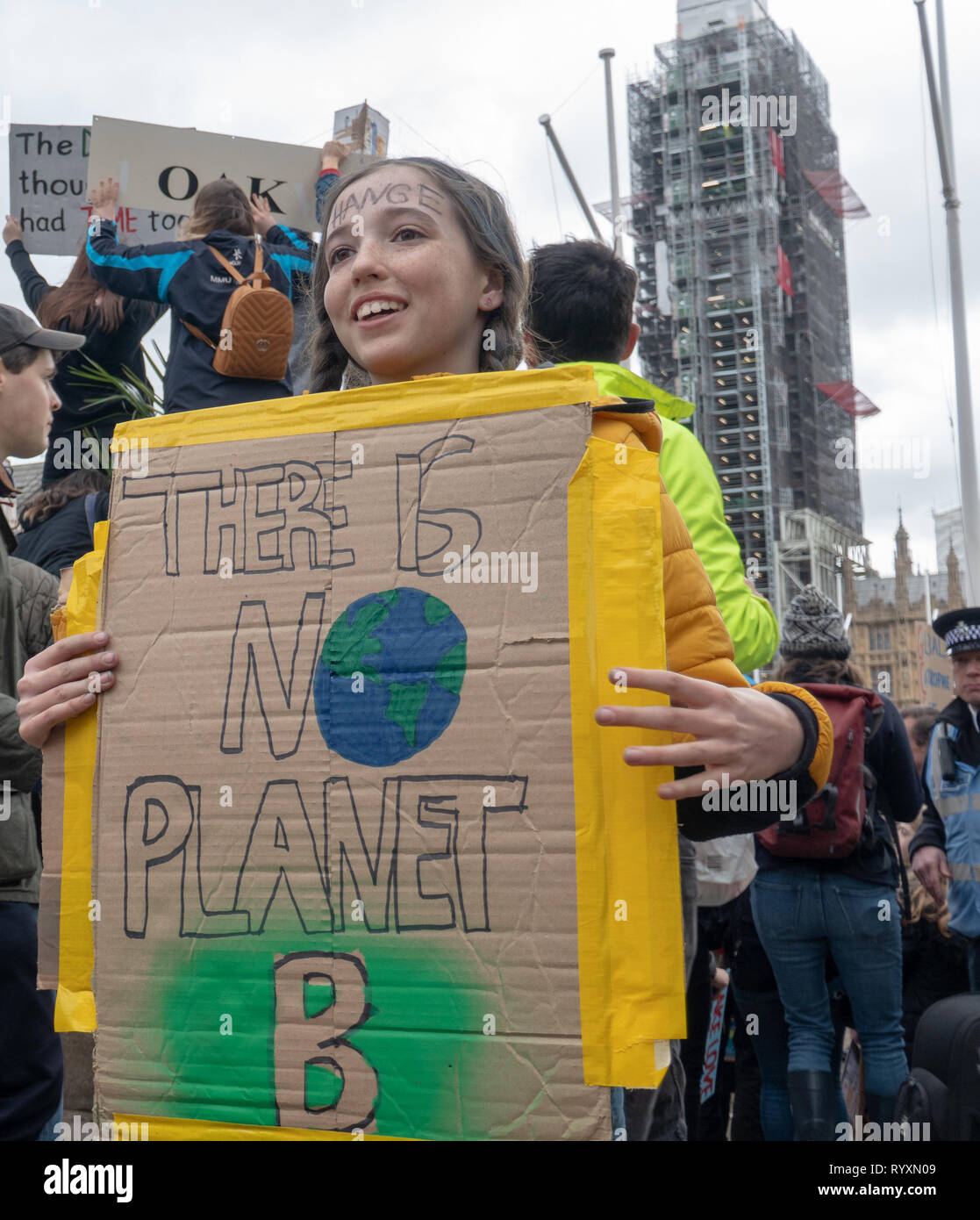 London, United Kingdom. 15th Mar 2019. Student Strike for Climate Change in Parlament Square and Buckingham Palace Credit: Vincenzo Lullo Credit: Vincenzo Lullo/Alamy Live News Stock Photo