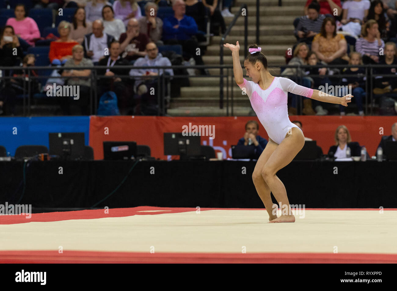 Liverpool, UK. 15th Mar, 2019. Jennifer Gadirova of Aylesbury