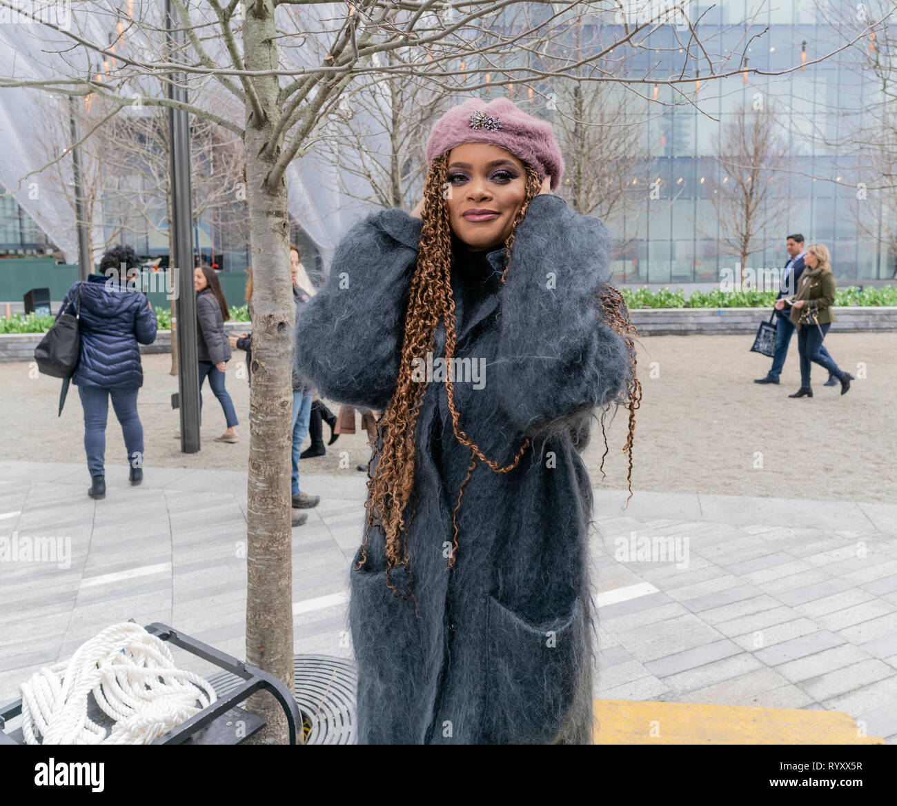 New York, NY - March 15, 2019: Hudson Yards is lagest private development in New York. Andra Day attends opening day at Hudson Yards of Manhattan Credit: lev radin/Alamy Live News Stock Photo