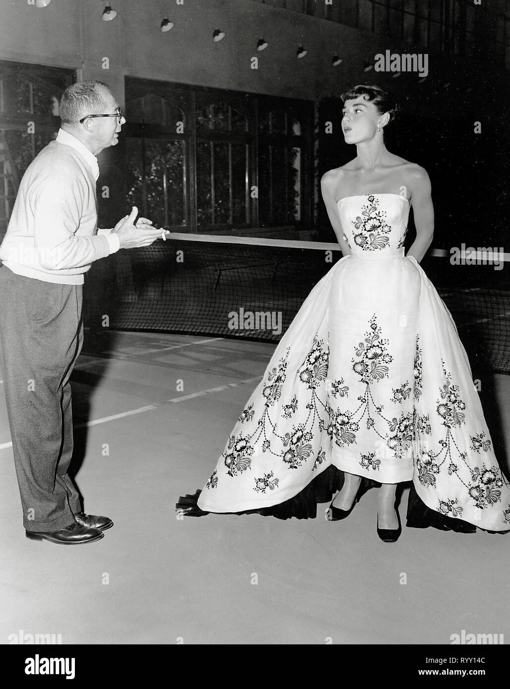 Audrey Hepburn, Billy Wilder, 'Sabrina' (1954) Paramount  File Reference # 33751 803THA Stock Photo
