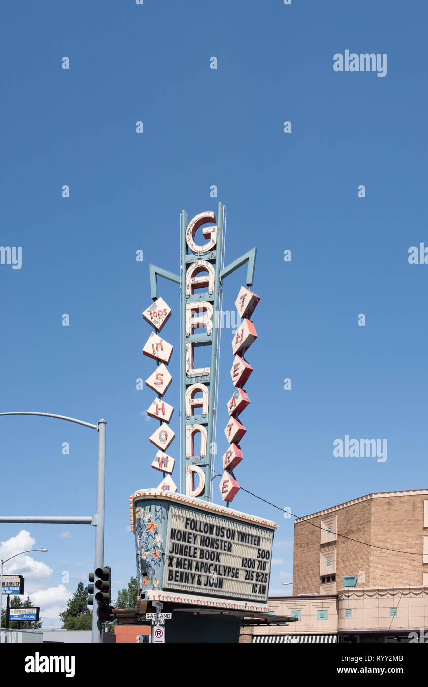 The Garland Theater in Spokane, Washington is a historic midcentury