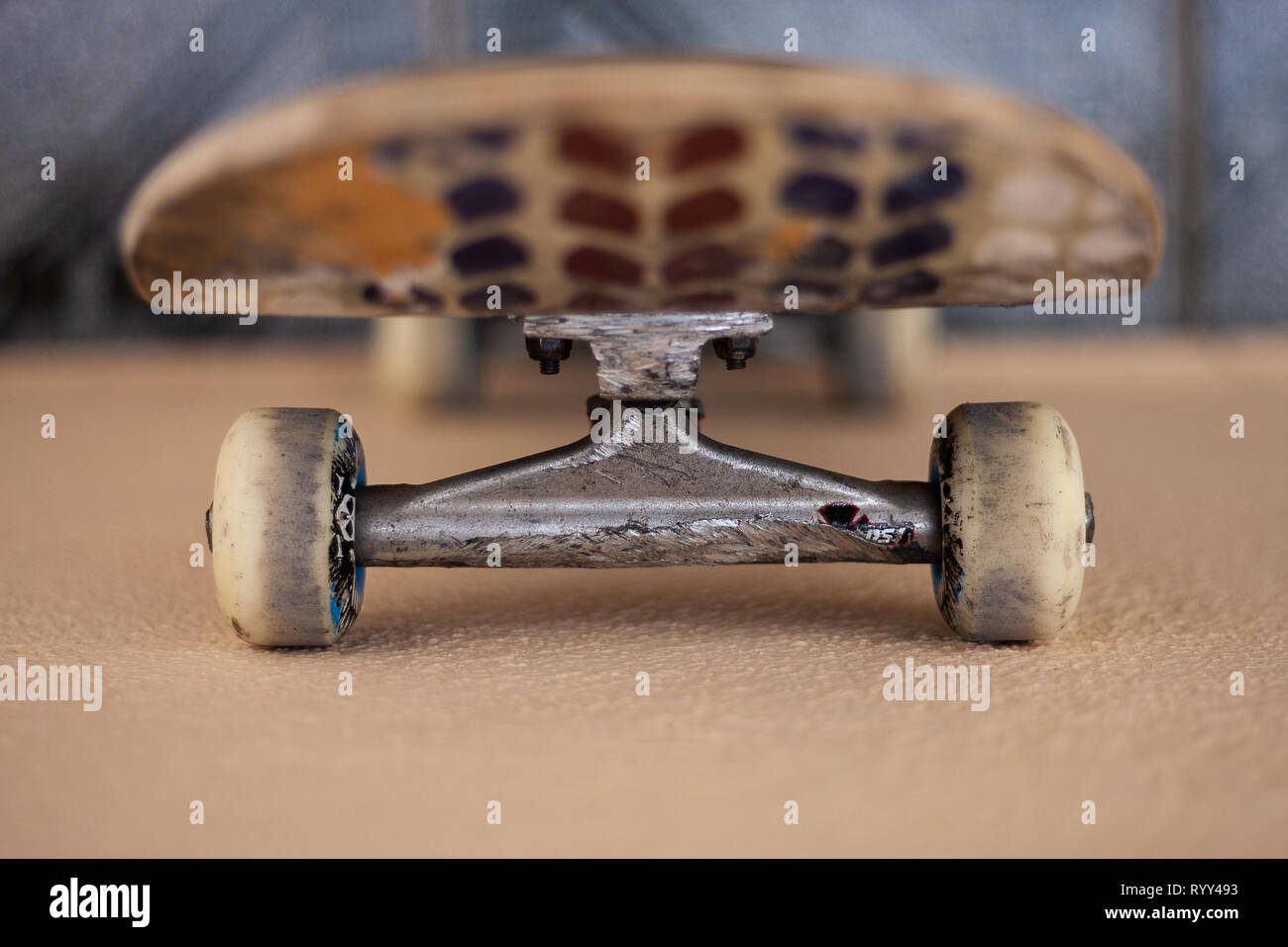 Skateboard trucks truck skateboard deck hires stock photography and