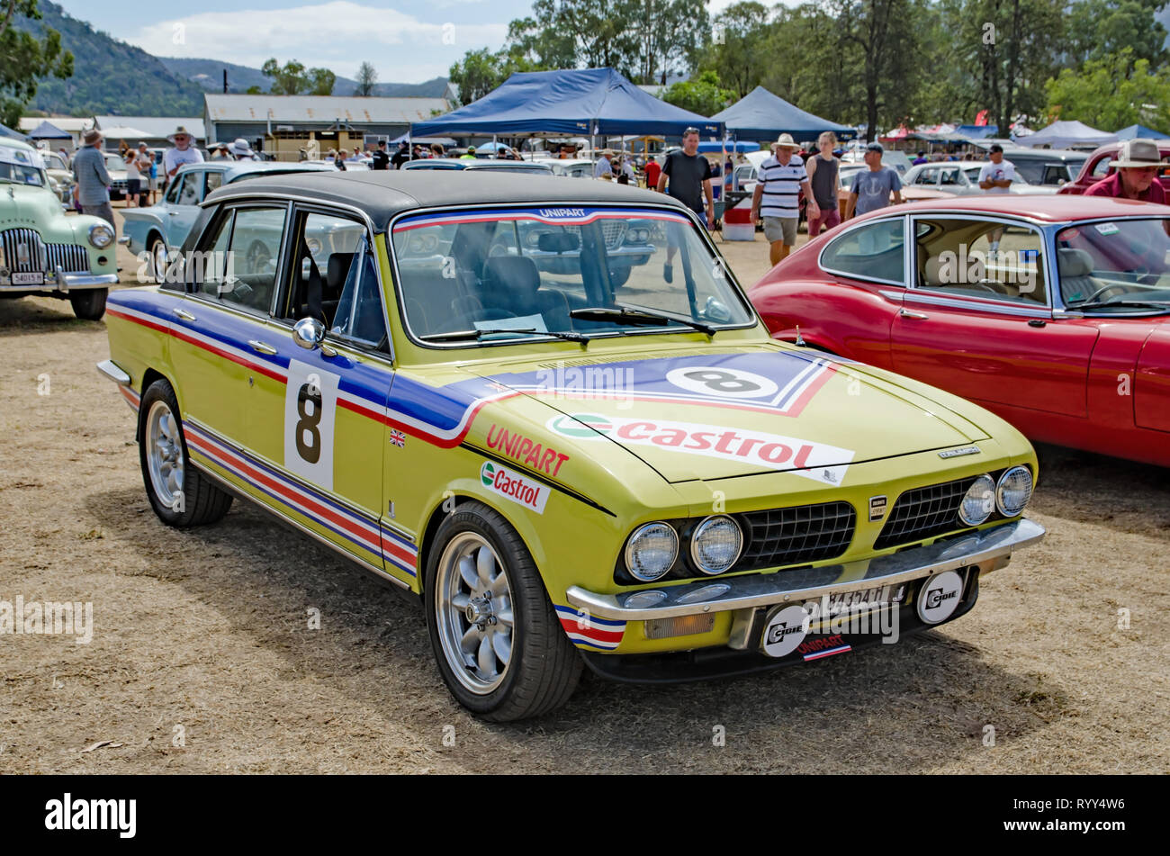 1973-74 Triumph Sprint in rally paint Stock Photo - Alamy
