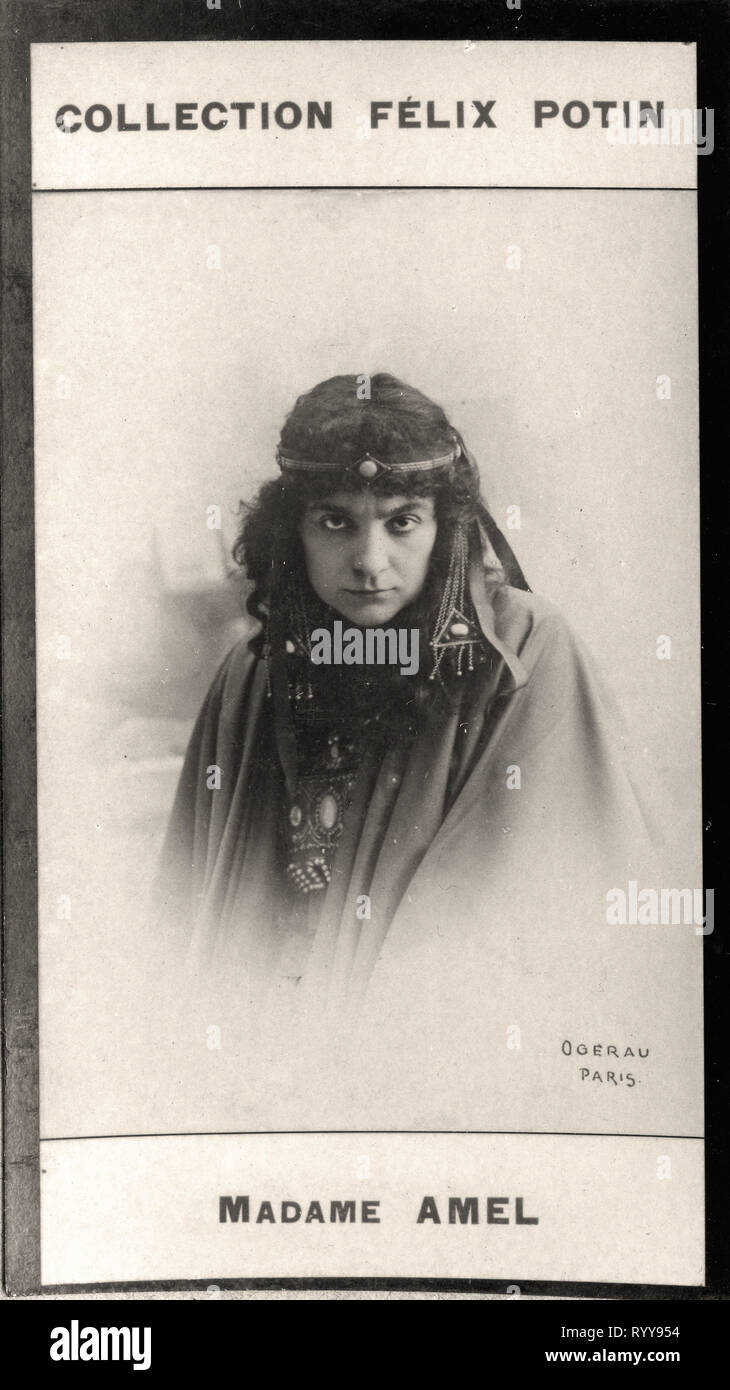 Photographic Portrait Of Amel   From Collection Félix Potin, Early 20th Century Stock Photo