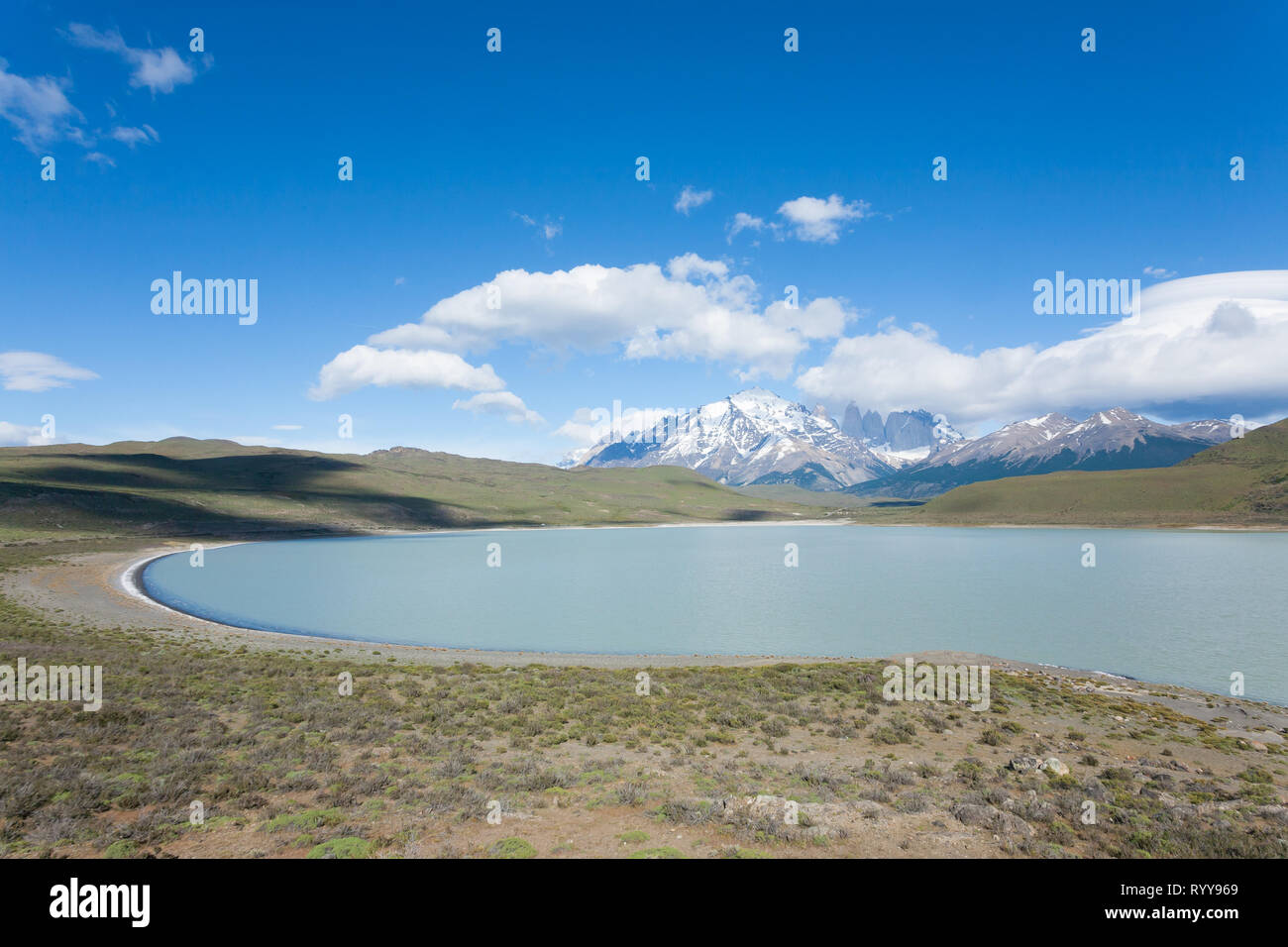 Torres del Paine National Park, Chile. Chilean Patagonia landscape Stock Photo