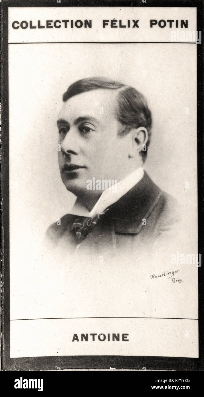 Photographic Portrait Of Antoine   From Collection Félix Potin, Early 20th Century Stock Photo